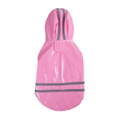 Summer Outdoor Puppy Pet Rain Coat S-XL Hoody Waterproof Jackets PU Raincoat for Dogs Cats Apparel Clothes Wholesale