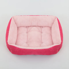 Bed for Dog Cat Pet Square Plush Kennel Medium Small Dog Sofa Bed Cushion Pet Calming Dog Bed House Pet Supplies Accessories