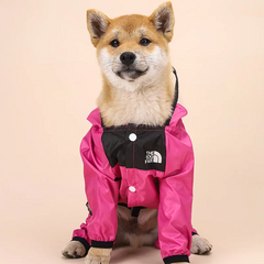 Pet Dog Raincoat Transparent Hooded Jumpsuit Waterproof Water Resistant Coat Clothes for Dogs Outdoor Pet Jacket Supplies