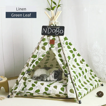 Dog Bed Portable Removable Washable Outdoor Kennels Cave
