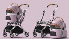 China Factory Supply Outdoor Portable Dog Pushchair Ergonomic Customizable Pet Stroller