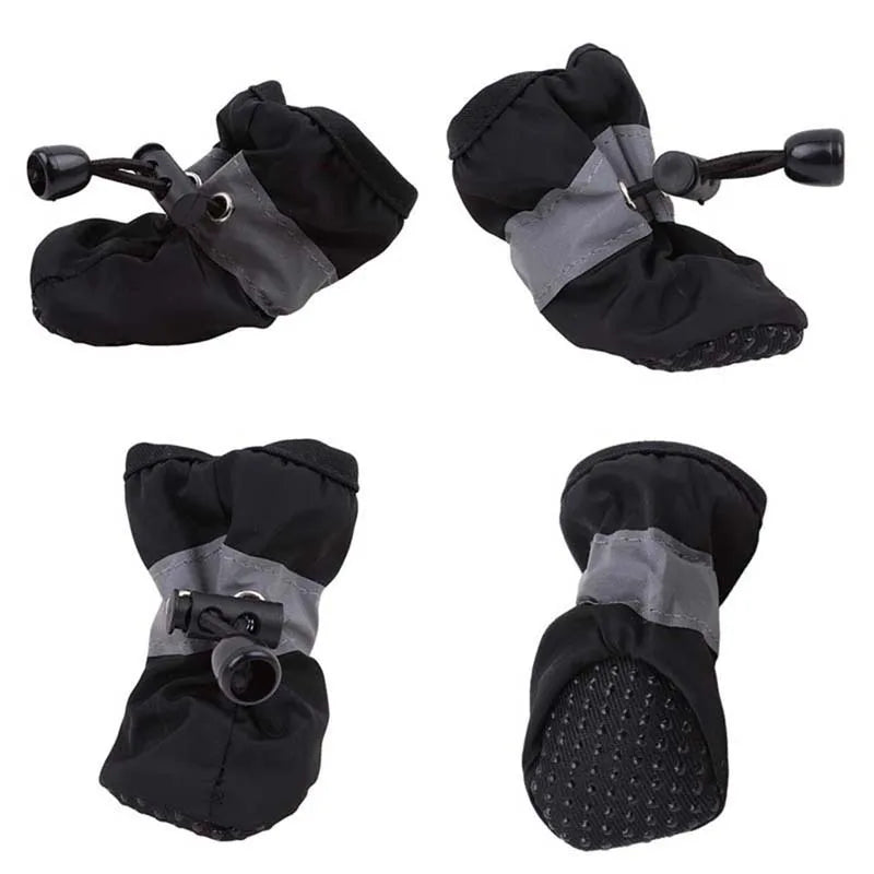 4pcs/set Waterproof Pet Dog Shoes