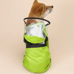 Pet Dog Raincoat Transparent Hooded Jumpsuit Waterproof Water Resistant Coat Clothes for Dogs Outdoor Pet Jacket Supplies
