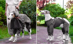 New Dog Raincoat Waterproof and Comfortable Fabric Night Reflective Hooded Pet Supplies Labrador Golden Retriever Bulldog