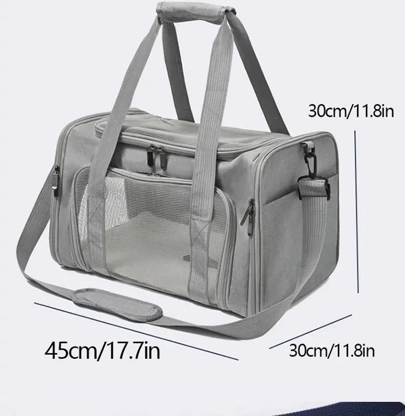 Soft Carrier Side Backpack Pet Dog Travel Bags