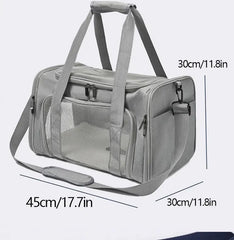 Dog Cat Carrier Bag Soft Carrier Side Backpack Pet Dog Travel Bags Airline Approved Transport for Small Dogs Cats Outgoing