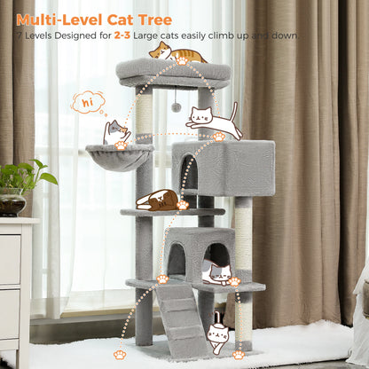 Cat Tree Tower with Cat Condo Cozy Perches Pet Play House