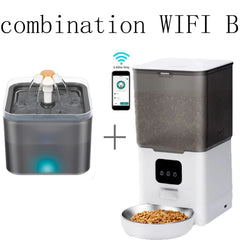 6L Dog Automatic Feeder Transparent Pet Smart Feeder 2L Cats Dispenser Feeding Bowl Remote Tuya WIFI Control Dry Food Pet Feeder