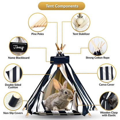 Dog Bed Portable Removable Washable Outdoor Kennels Cave