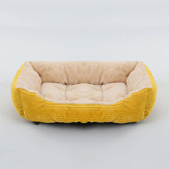 Bed for Dog Cat Pet Square Plush Kennel Medium Small Dog Sofa Bed Cushion Pet Calming Dog Bed House Pet Supplies Accessories