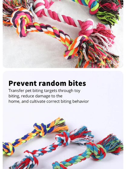 Dog Toy Pet Molar Bite-resistant Cotton Rope Knot Chew Toys