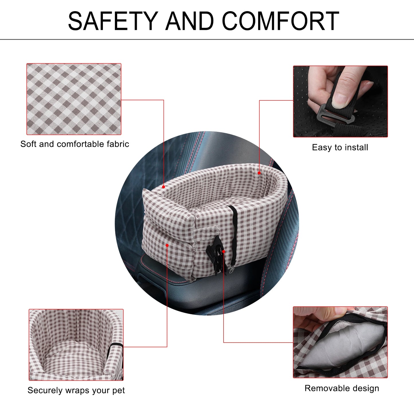 UXCELL Dog Car Seat Bags