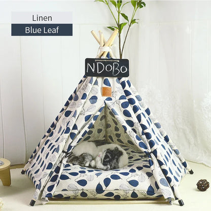 Dog Bed Portable Removable Washable Outdoor Kennels Cave