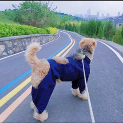 Waterproof Dog Raincoat Jumpsuit For Medium Large Dogs Rain Coat Outdoor Pet Clothes Puppy Doberman Labrador Husky Jacket