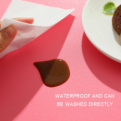 Waterproof Non-slip Pet Feeding Mat Custom Contrast Color Silicone Name ID Food Placemat For Dog Cat Easy Washing Carry