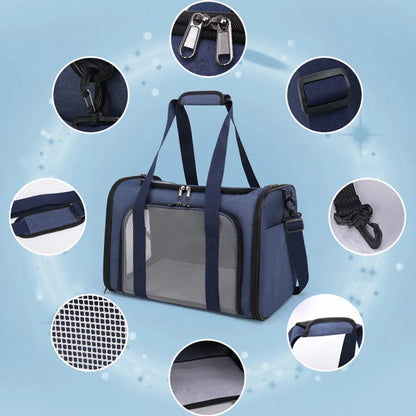 Soft Carrier Side Backpack Pet Dog Travel Bags