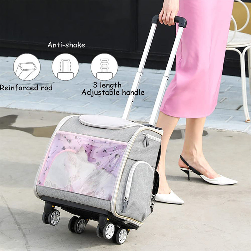 Portable Pet Cart Travel Transport Bag