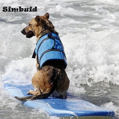 Summer Dog Life Jacket Reflective Adjustable Large Dogs Swimwear