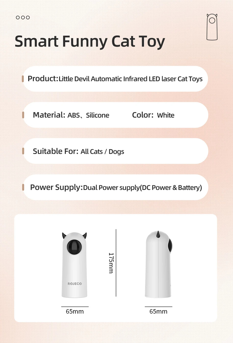 ROJECO Automatic Cat Toy