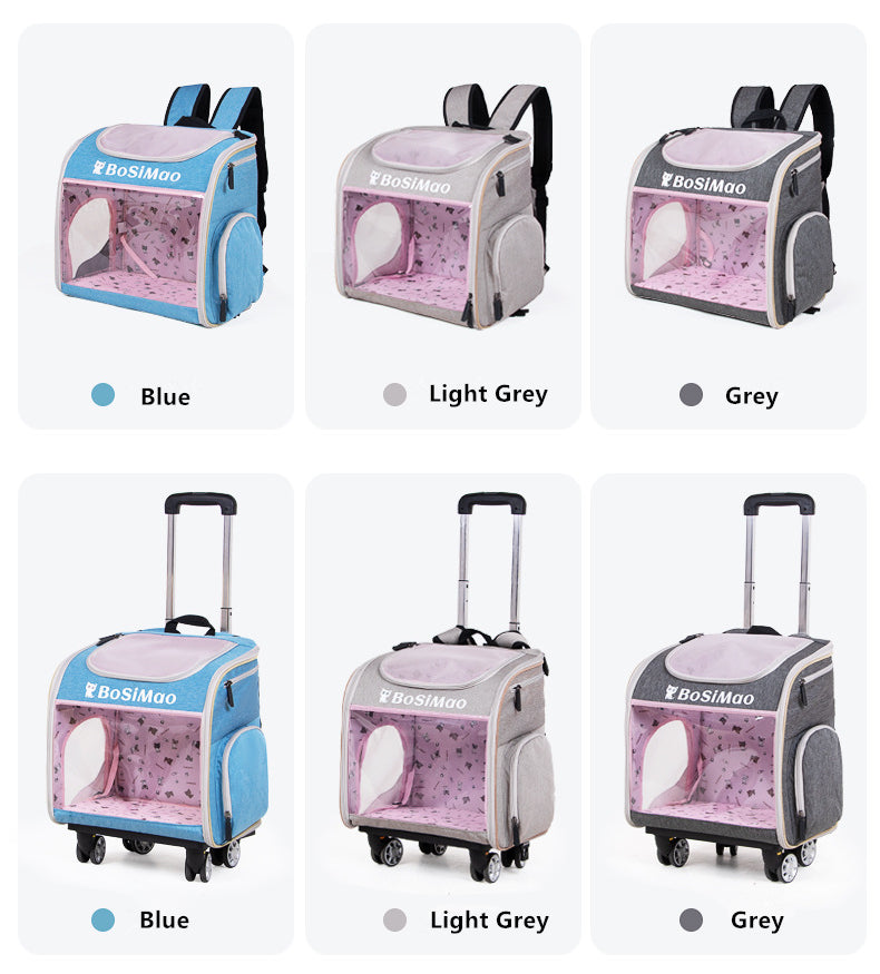 Portable Pet Cart Travel Transport Bag