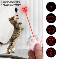Pet Toys Cat USB Rechargeable Multifunctional Pet Laser Toy For Cats Interactive Funny Kitten Training Laser Toy Cat Accessories