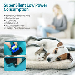 6L Dog Automatic Feeder Transparent Pet Smart Feeder 2L Cats Dispenser Feeding Bowl Remote Tuya WIFI Control Dry Food Pet Feeder