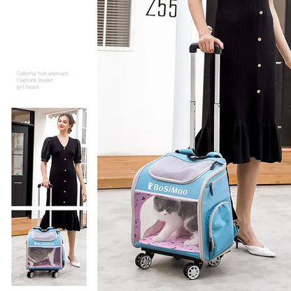 Portable Pet Cart Travel Transport Bag