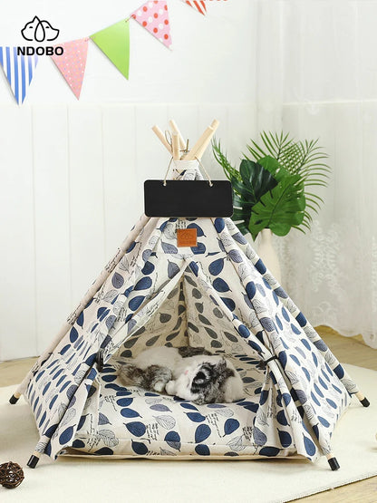 Dog Bed Portable Removable Washable Outdoor Kennels Cave