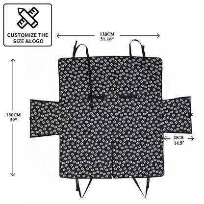 CAWAYI KENNEL Dog Carriers Waterproof Rear Back Pet Dog Car Seat Cover