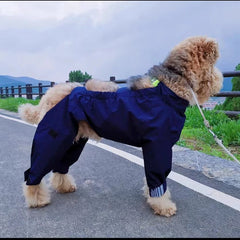 Waterproof Dog Raincoat Jumpsuit For Medium Large Dogs Rain Coat Outdoor Pet Clothes Puppy Doberman Labrador Husky Jacket