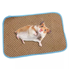 30*30cm Pet Rattan Mat Multipurpose Cooling Pad Sleeping Mat Pet Summer Supplies For Rabbit Chinchilla Guinea Pig ﻿