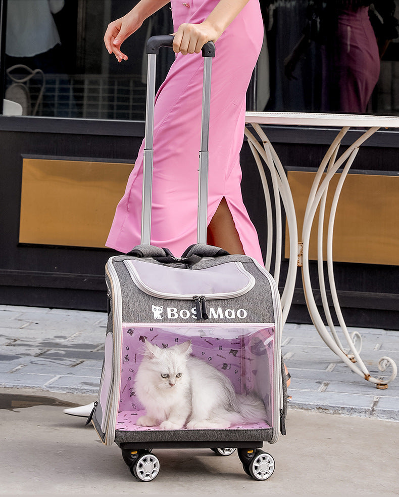 Portable Pet Cart Travel Transport Bag