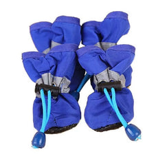 4pcs/set Waterproof Pet Dog Shoes Chihuahua Anti-slip Rain Boots Footwear For Small Cats Dogs Puppy Booties