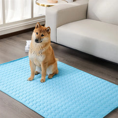 Summer Pet Cooling Mat Pad for Medium Large Dogs Washable French Bulldog Big Dog Ice Gel Bed Shiba Inu Mattress mascotas Blanket