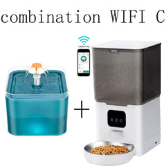 6L Dog Automatic Feeder Transparent Pet Smart Feeder 2L Cats Dispenser Feeding Bowl Remote Tuya WIFI Control Dry Food Pet Feeder