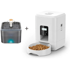 3.5L Automatic Pet Feeder WiFi APP Smart Timed Dosing Feeder Cat Dog Food Dispenser 2L Auto Drink Fountain Water Feeder Cat Bowl