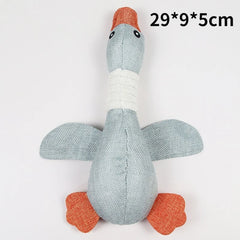Pet Chew Toys Interactive Cartoon Animal Plush Alligator Shape Dog Sound Toy Gnawing Grinding Teeth Training Supplies
