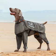 New Dog Raincoat Waterproof and Comfortable Fabric Night Reflective Hooded Pet Supplies Labrador Golden Retriever Bulldog