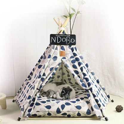 Dog Bed Portable Removable Washable Outdoor Kennels Cave