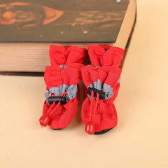 4pcs/set Waterproof Pet Dog Shoes Chihuahua Anti-slip Rain Boots Footwear For Small Cats Dogs Puppy Booties