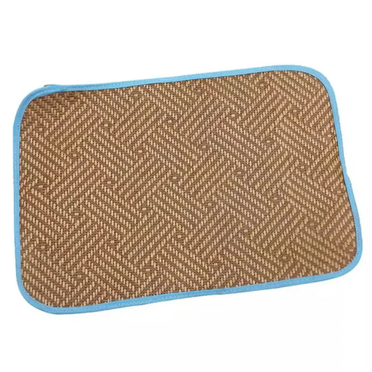 30*30cm Pet Rattan Mat Multipurpose Cooling Pad Sleeping Mat Pet Summer Supplies For Rabbit Chinchilla Guinea Pig ﻿