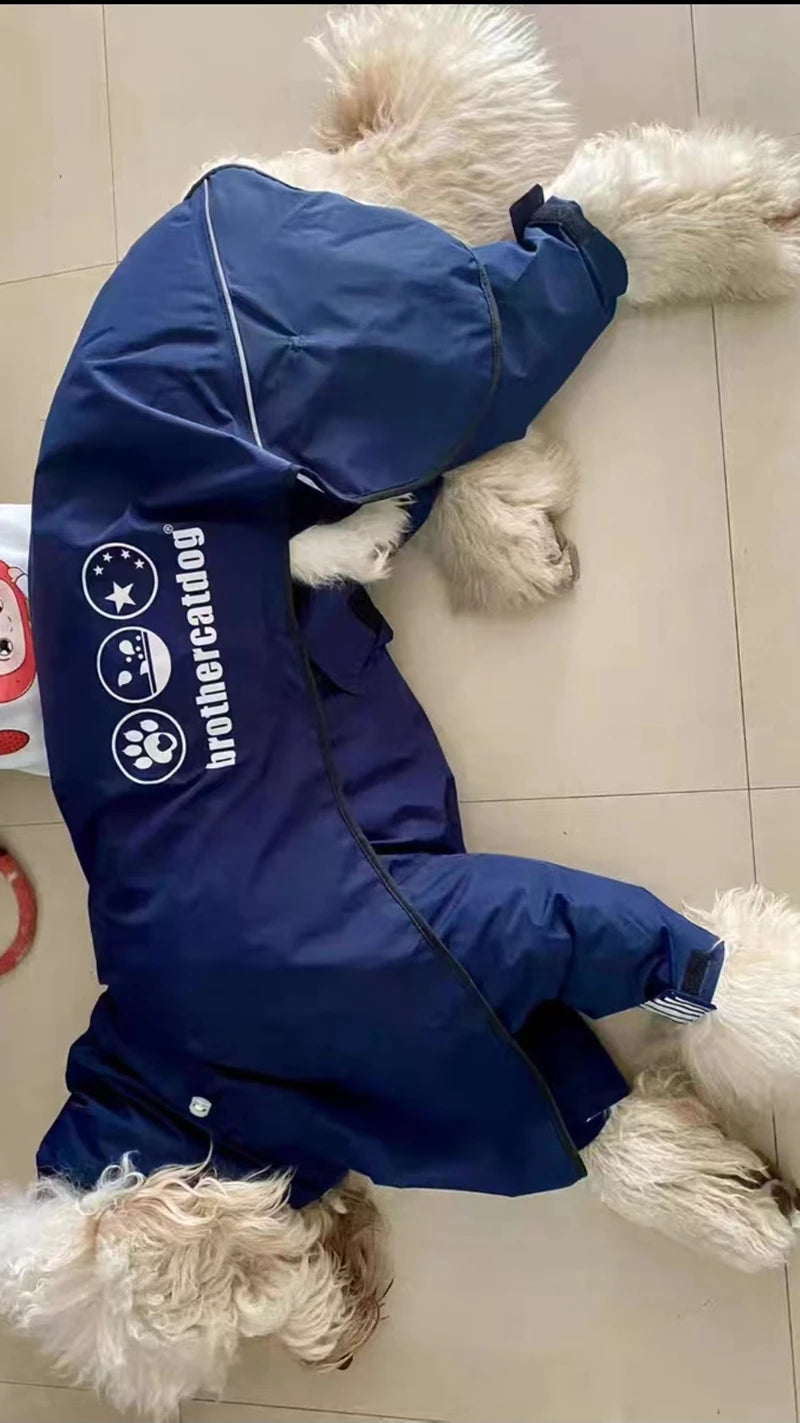 Waterproof Dog Raincoat Jumpsuit