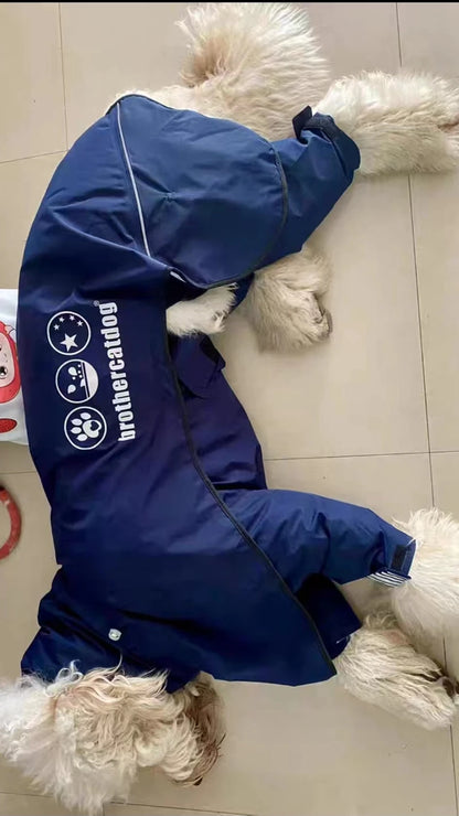 Waterproof Dog Raincoat Jumpsuit