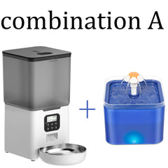 6L Dog Automatic Feeder Transparent Pet Smart Feeder 2L Cats Dispenser Feeding Bowl Remote Tuya WIFI Control Dry Food Pet Feeder