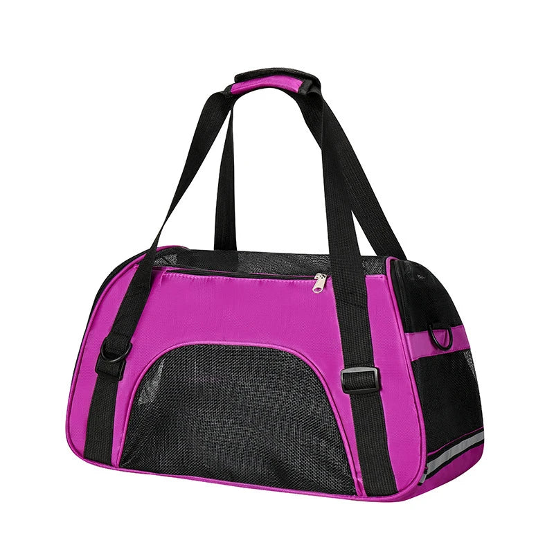 Soft-Sided Pet Travel Carrier Breathable Mesh Outdoor Tent Carrier