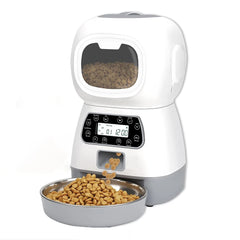 3.5L Automatic Pet Feeder WiFi APP Smart Timed Dosing Feeder Cat Dog Food Dispenser 2L Auto Drink Fountain Water Feeder Cat Bowl