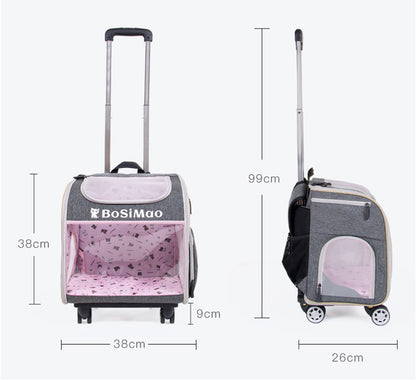Portable Pet Cart Travel Transport Bag