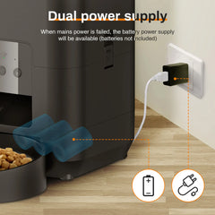 3.5L Automatic Pet Feeder WiFi APP Smart Timed Dosing Feeder Cat Dog Food Dispenser 2L Auto Drink Fountain Water Feeder Cat Bowl
