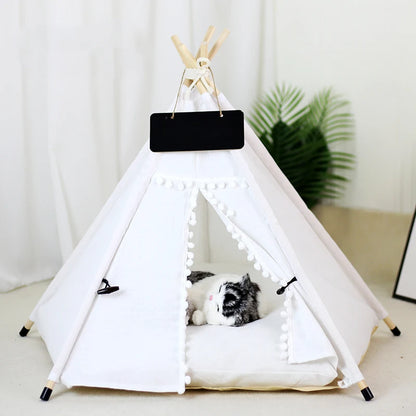 Dog Bed Portable Removable Washable Outdoor Kennels Cave