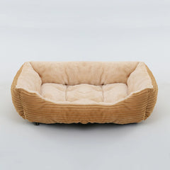 Bed for Dog Cat Pet Square Plush Kennel Medium Small Dog Sofa Bed Cushion Pet Calming Dog Bed House Pet Supplies Accessories